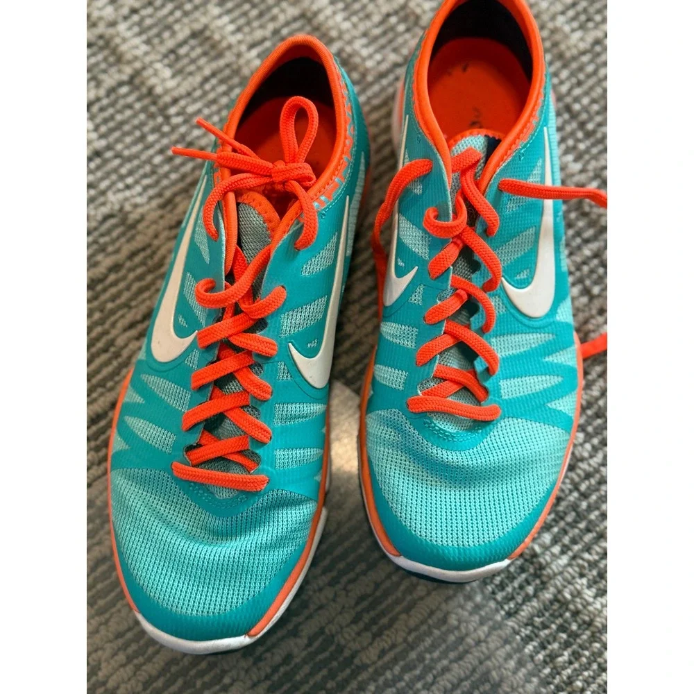 Nike Free 5.0 TR Fit 5 Training Shoes Teal Orange White Women's Size‎ 8.5
